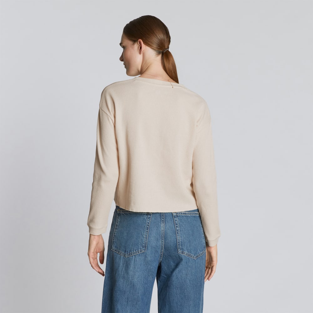 The Organic Cotton Waffle Henley | Brazilian Sand - Image 4