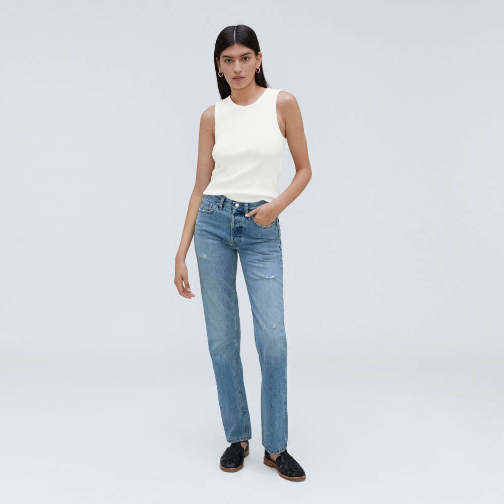 The Ribbed Cutout Tank | White - Image 5