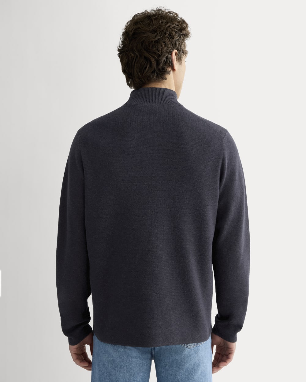 The No-Sweat Quarter-Zip | Heathered Midnight - Image 5