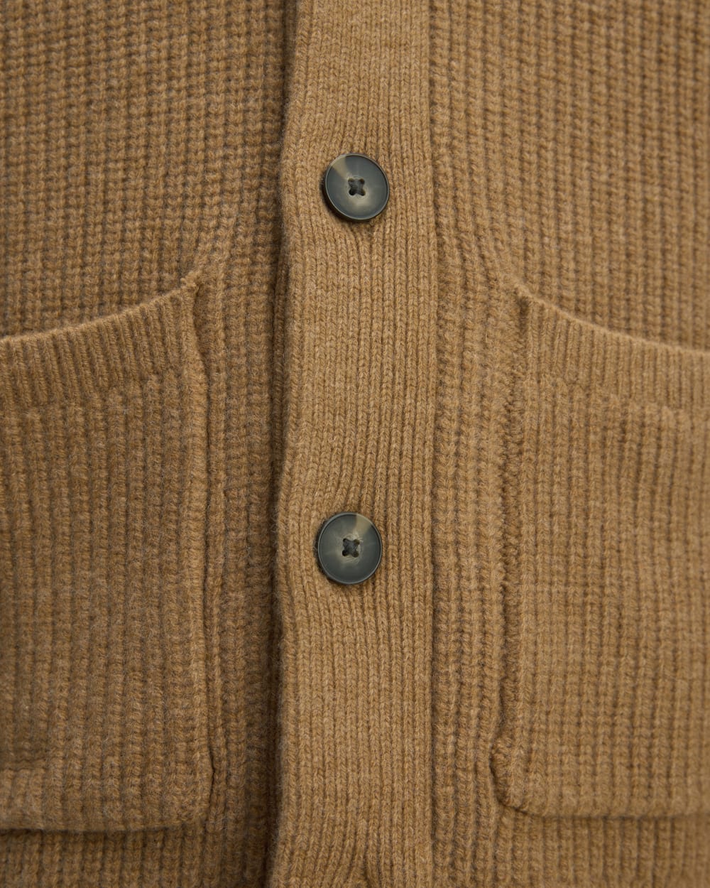 The Felted Merino Shawl Collar Cardigan | Deep Camel - Image 5