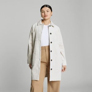 The Corduroy Long Shirt Jacket | Sandstone