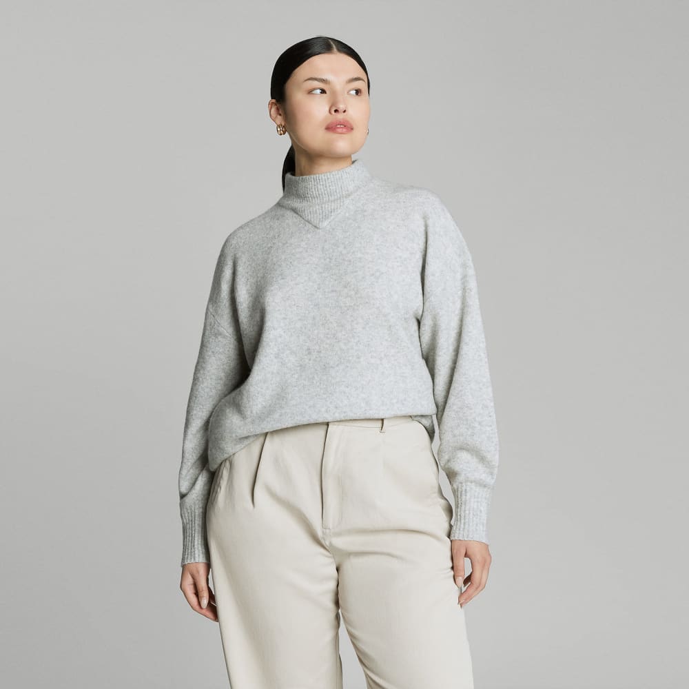The Cozy-Stretch Pullover | Heathered Grey