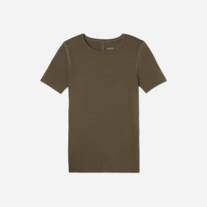 The Pima Micro-Rib Crew Tee | Beech