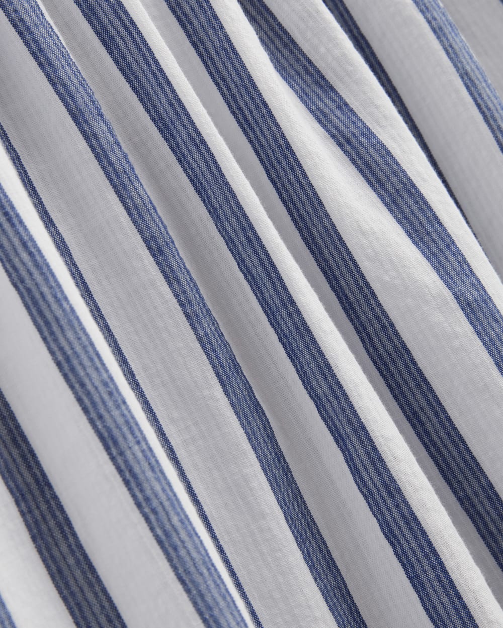 The Gauze Smock Dress | White / Mazarine Blue - Image 5