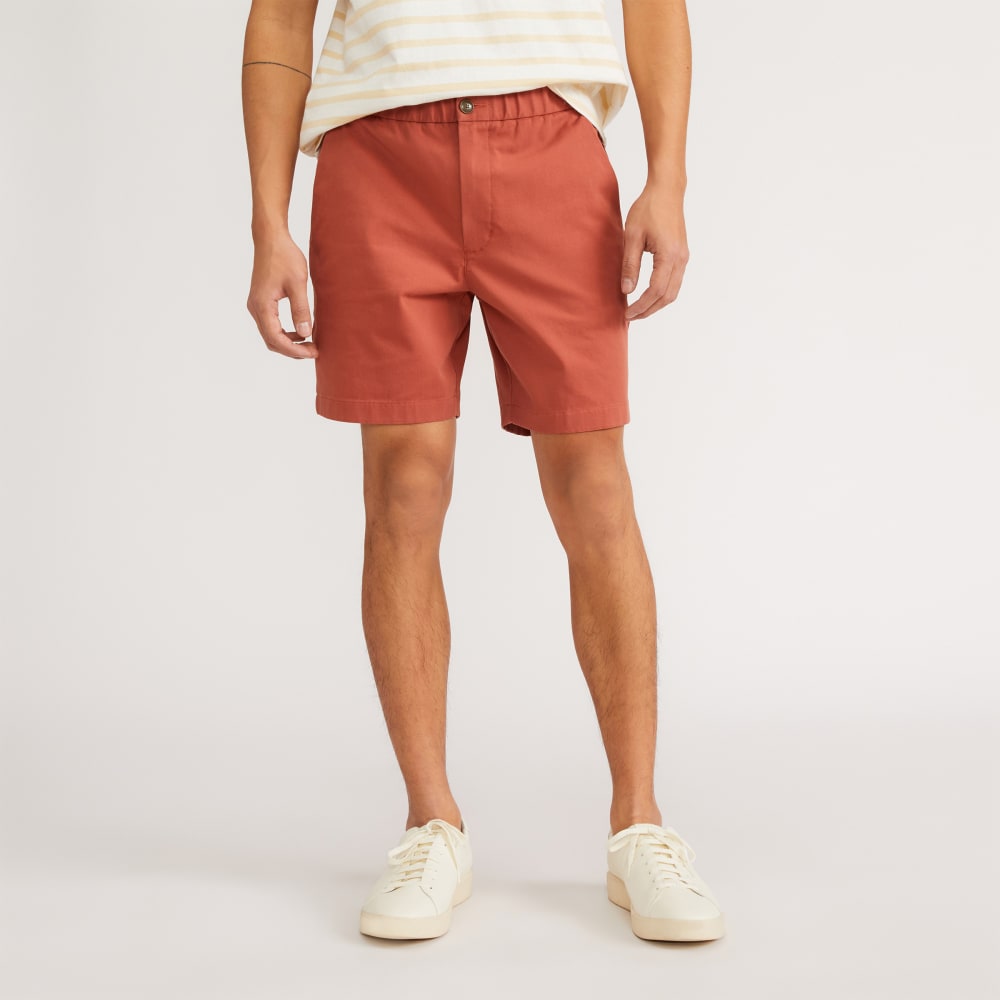 The Pull-On Performance Chino Short | Redwood