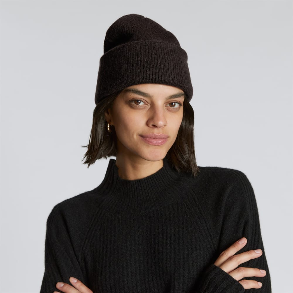 The Felted Merino Beanie | Black - Image 3