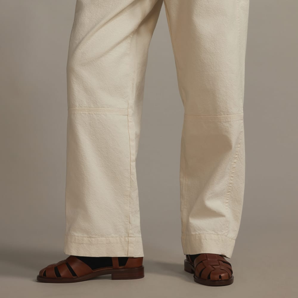 The Canvas Organic Cotton Pull-On Pant | Bone - Image 6