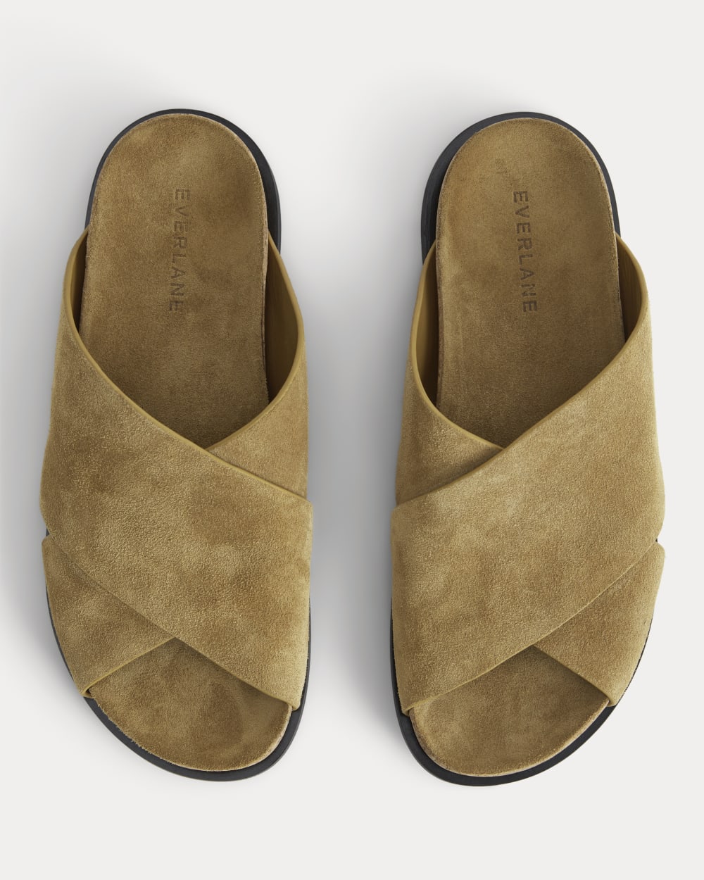 The Suede Crossover Sandal | Sand - Image 2