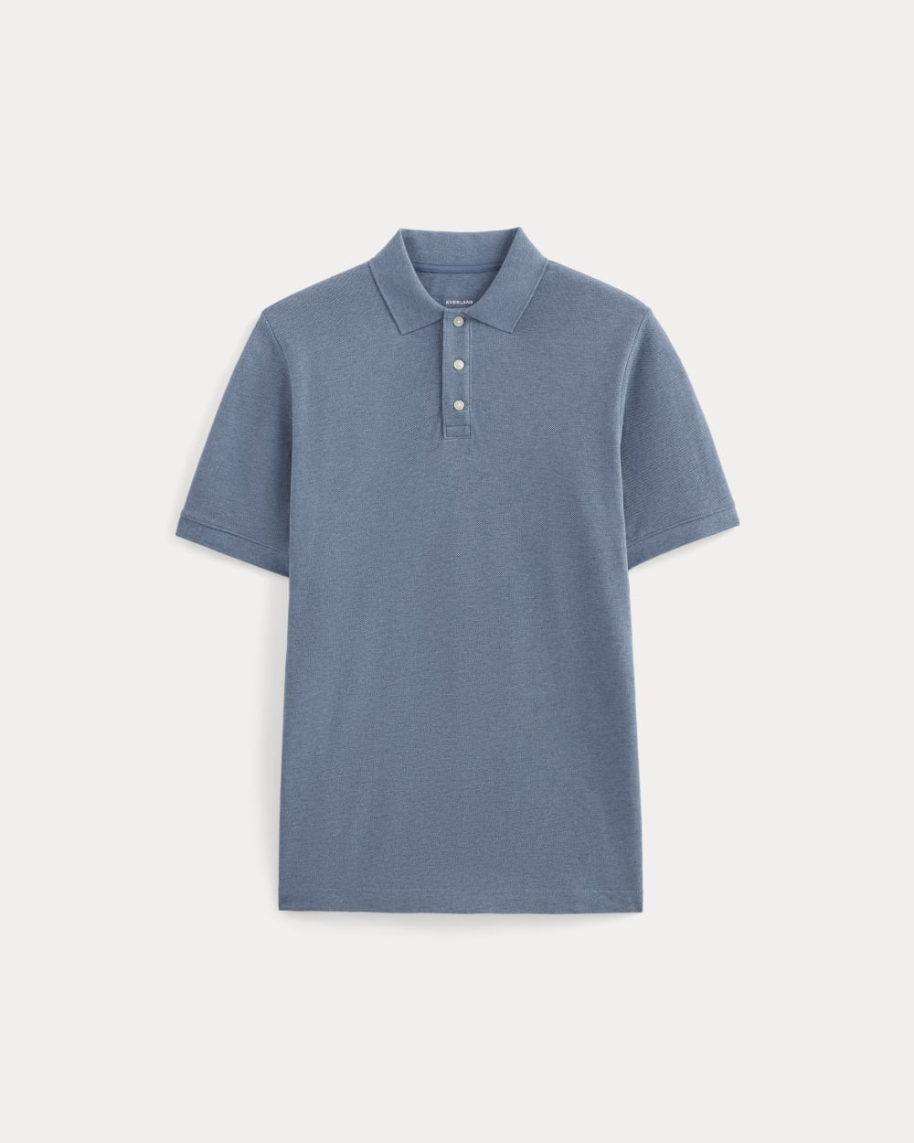 The Pique Polo | Heather Soft Cobalt - Image 2