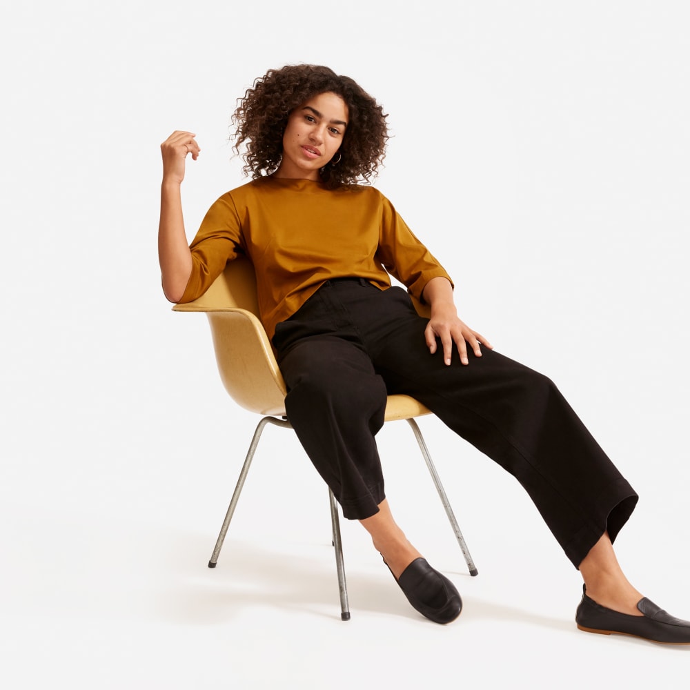 The Wide-Leg Crop Pant | Black | Short - Image 5