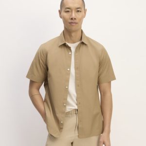 The Supima? Short-Sleeve Poplin Shirt | Tiger's Eye