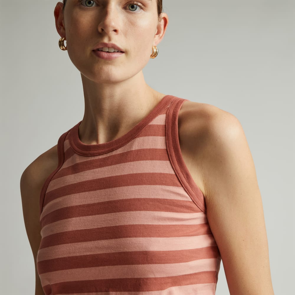 The Tank in Essential Cotton | Redwood Stripe - Image 3