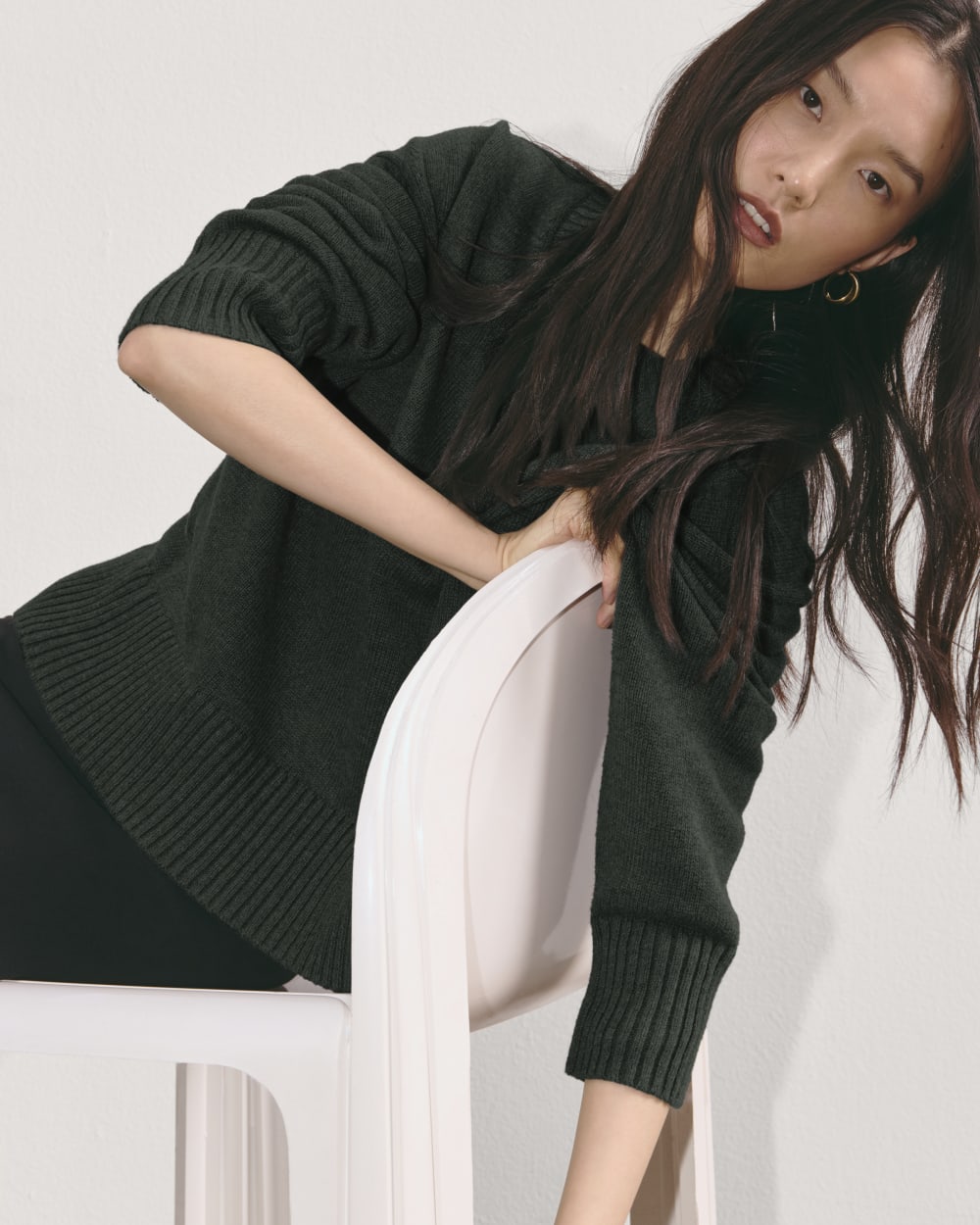 The Boxy Sweater in Everyday Cotton | Scarab - Image 6