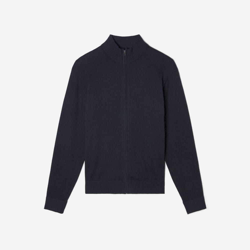 The No-Sweat Full Zip Sweater | New Black - Image 2