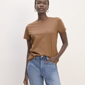 The Slim Crew in Essential Cotton | Carob Brown