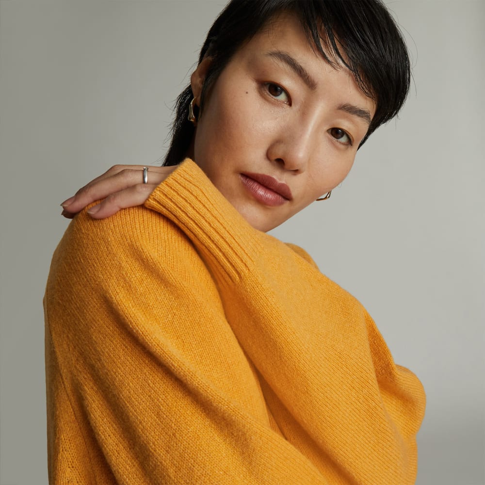 The Cashmere Boxy Crew | Kumquat - Image 4