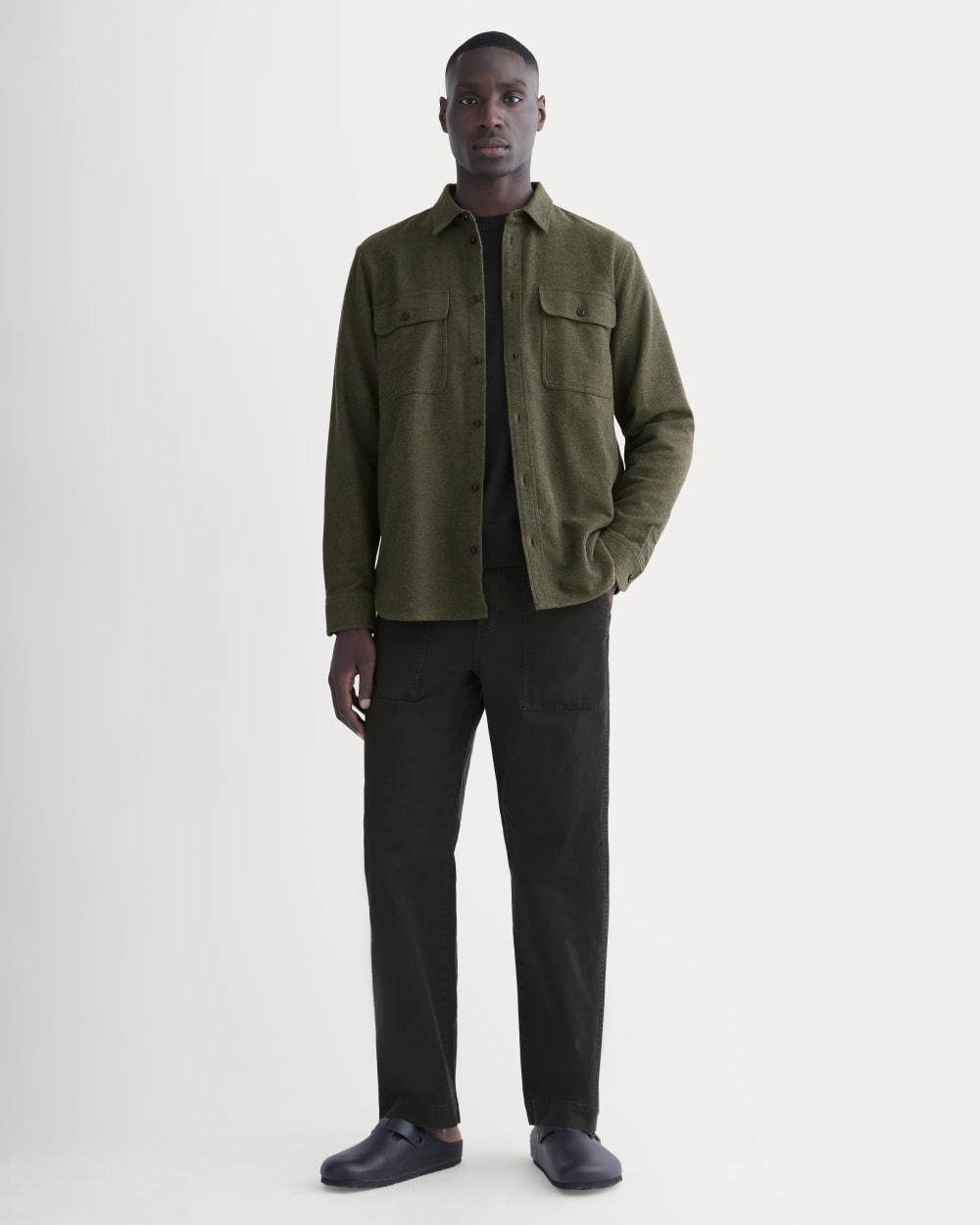 The Heavyweight Overshirt | Uniform | Heathered Green - Image 3