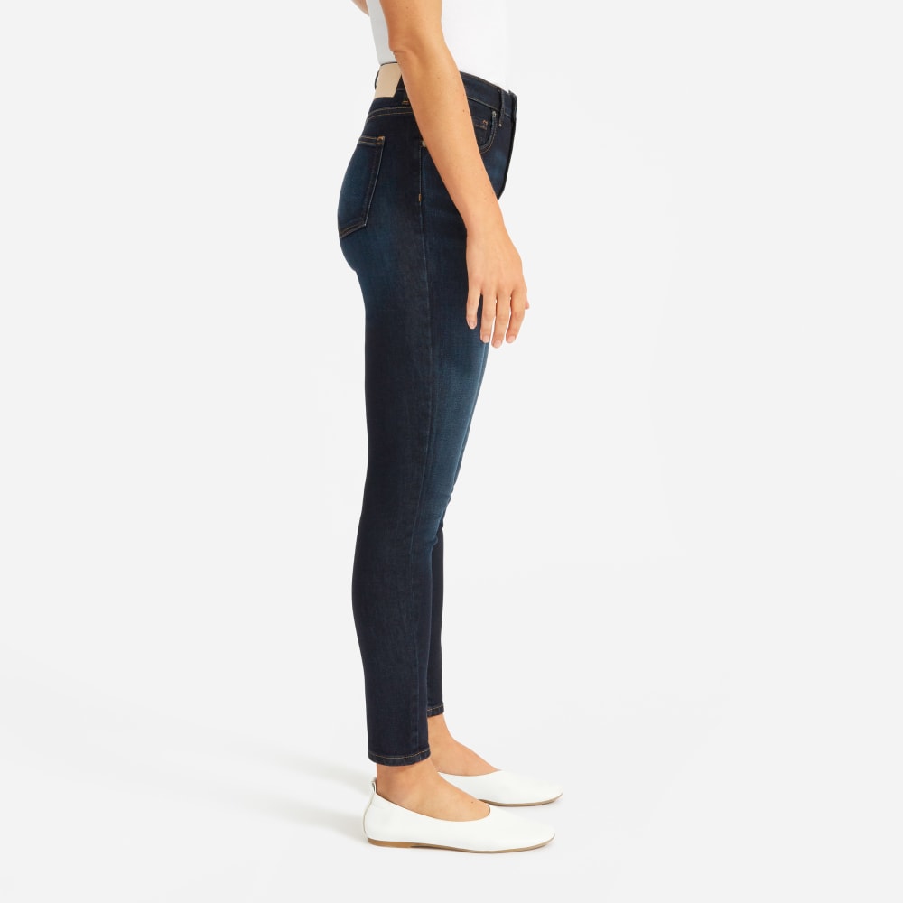 The Curvy Authentic Stretch High-Rise Skinny Jean | Dark Blue Wash | 28.5 Inseam - Image 10
