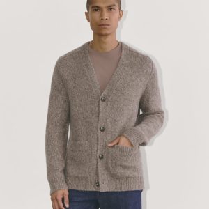 The Cloud Relaxed Cardigan | Taupe Melange