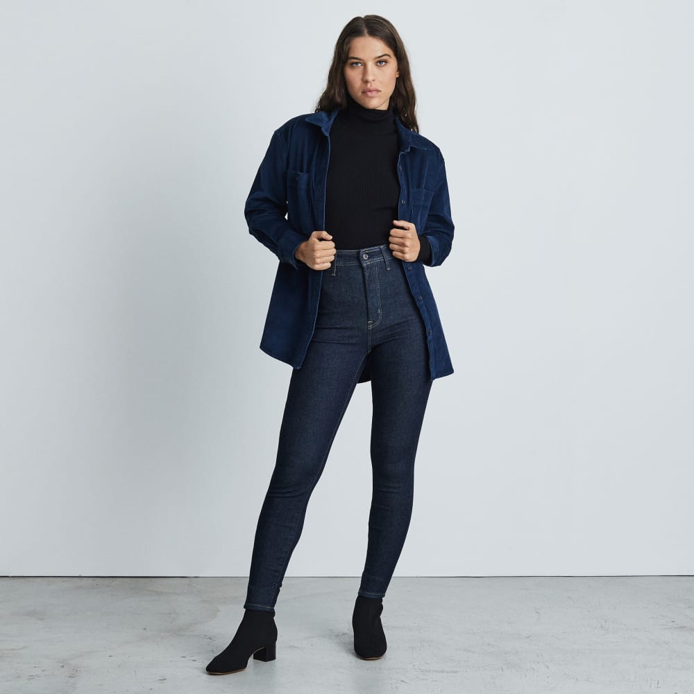 The Way-High® Clean Front Skinny Jean | Dark Indigo | 26.5 Inseam - Image 5