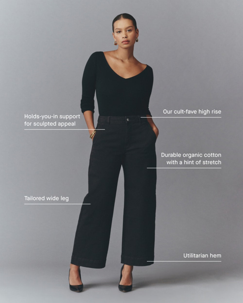 The Utility Wide-Leg Pant | Classic Khaki - Image 4