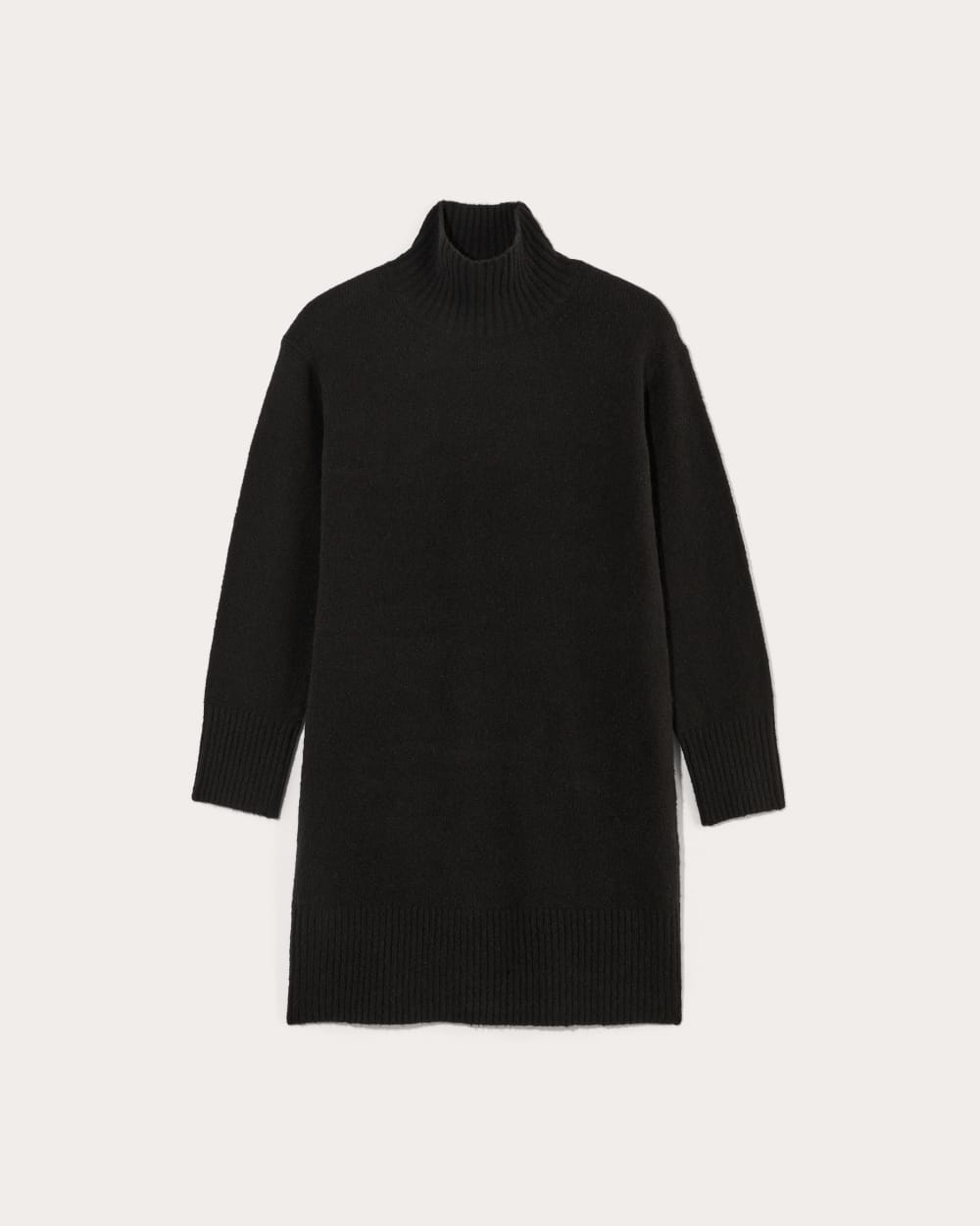 The Sweater Dress in Plush Cotton | Black - Image 2