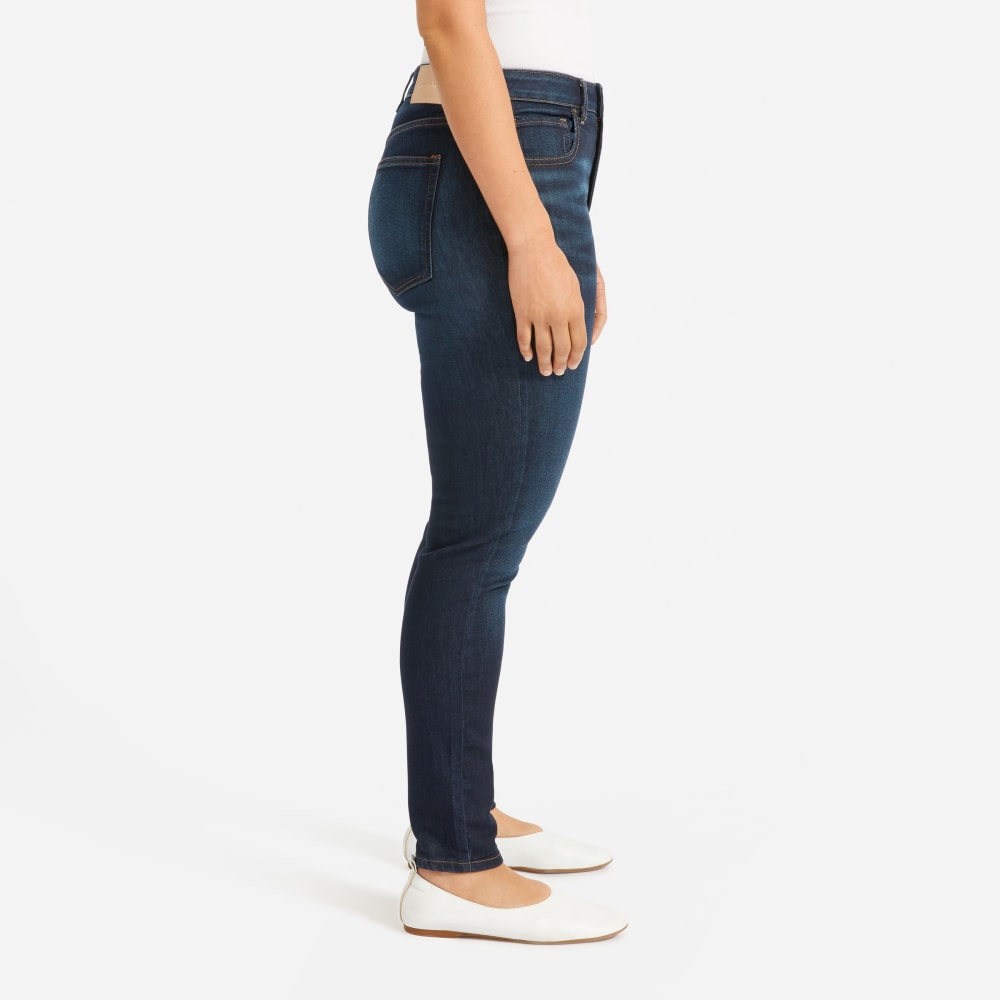 The Curvy Authentic Stretch High-Rise Skinny Jean | Dark Blue Wash | 26.5 Inseam - Image 5