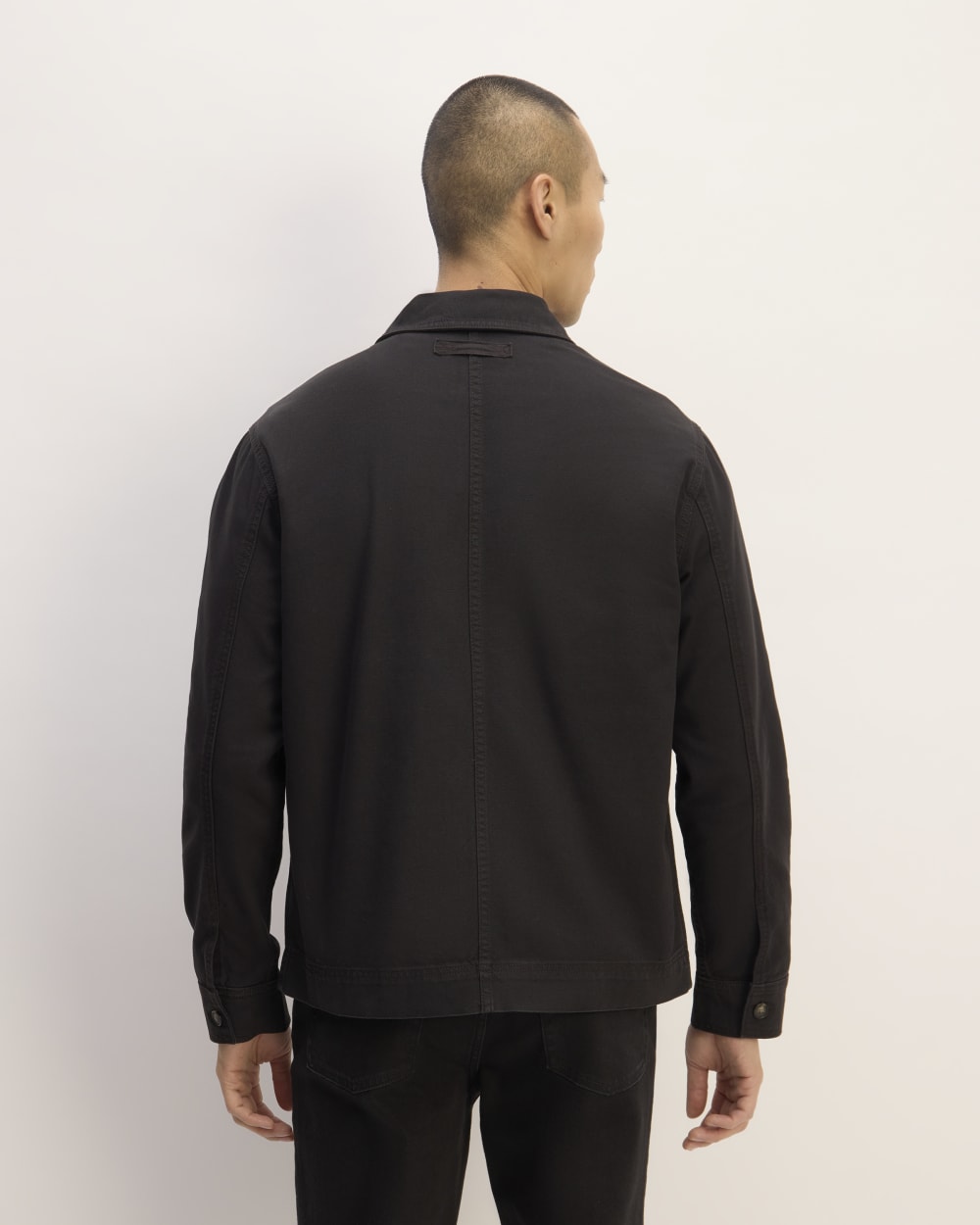 The Organic Cotton Chore Jacket | Black - Image 5