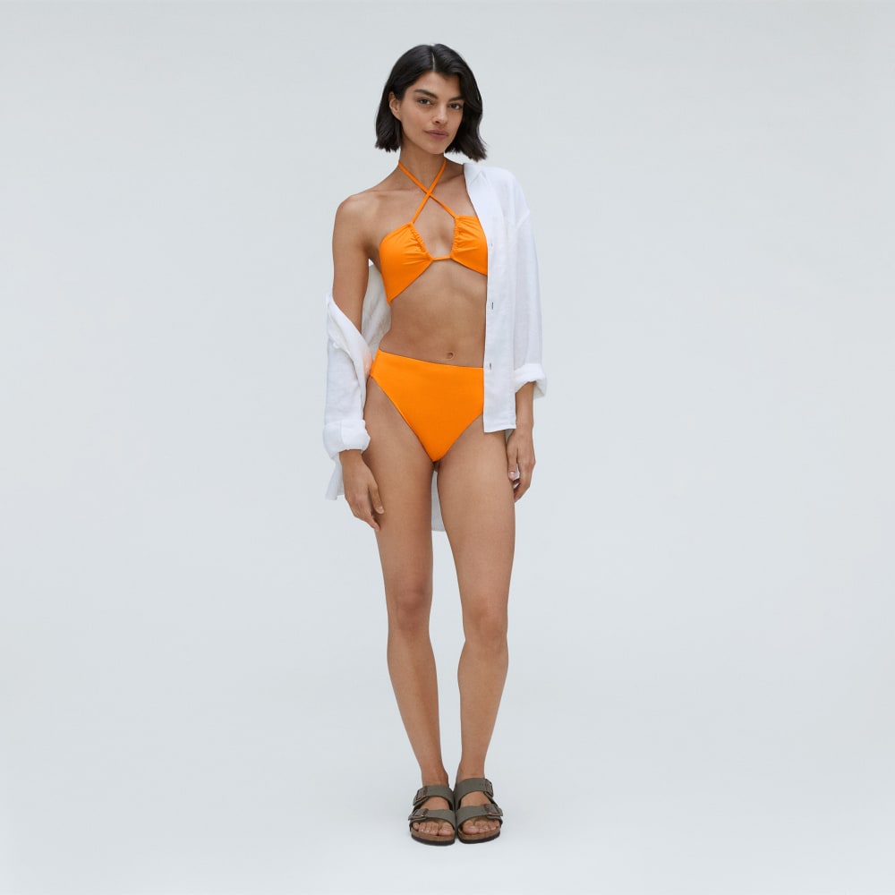The High-Rise Cheeky Bikini Bottom | Turmeric - Image 4