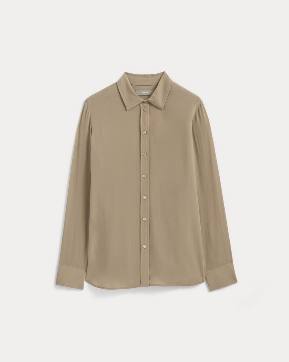 The Must-Have Shirt in Washable Silk | Burnt Sugar - Image 2