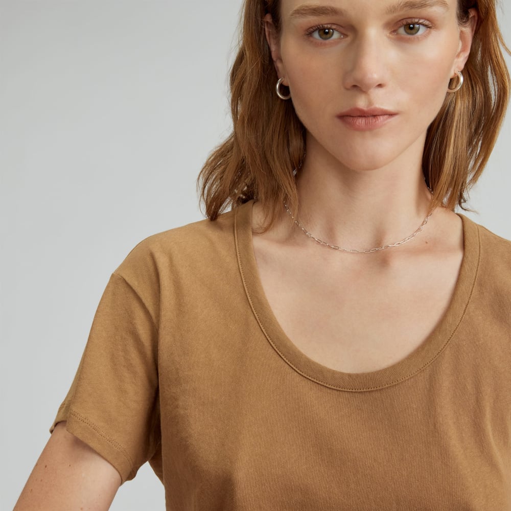 The Air Scoop-Neck Tee | Toasted Coconut - Image 4