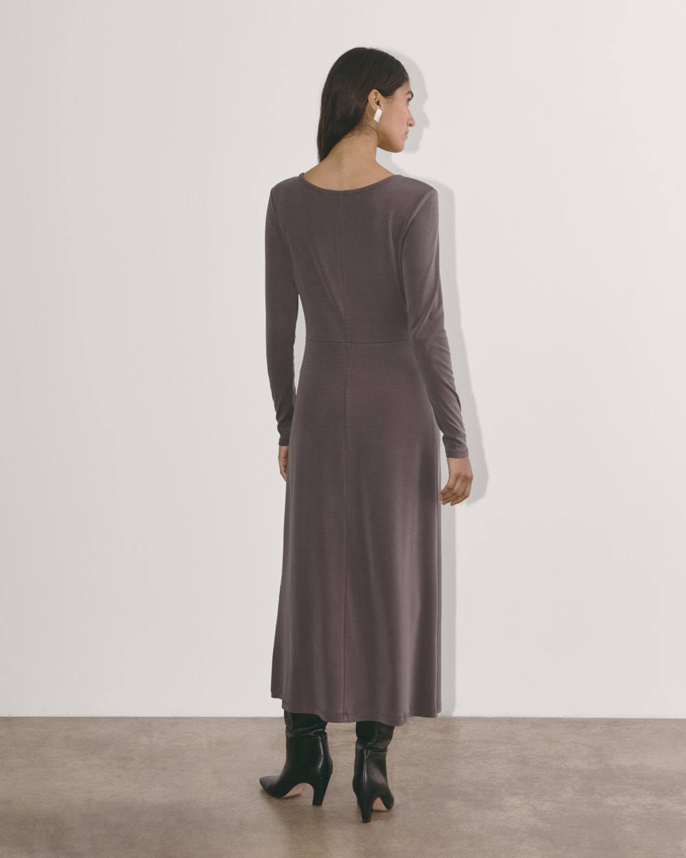 The Maddie Dress in Butterknit | Espresso - Image 5