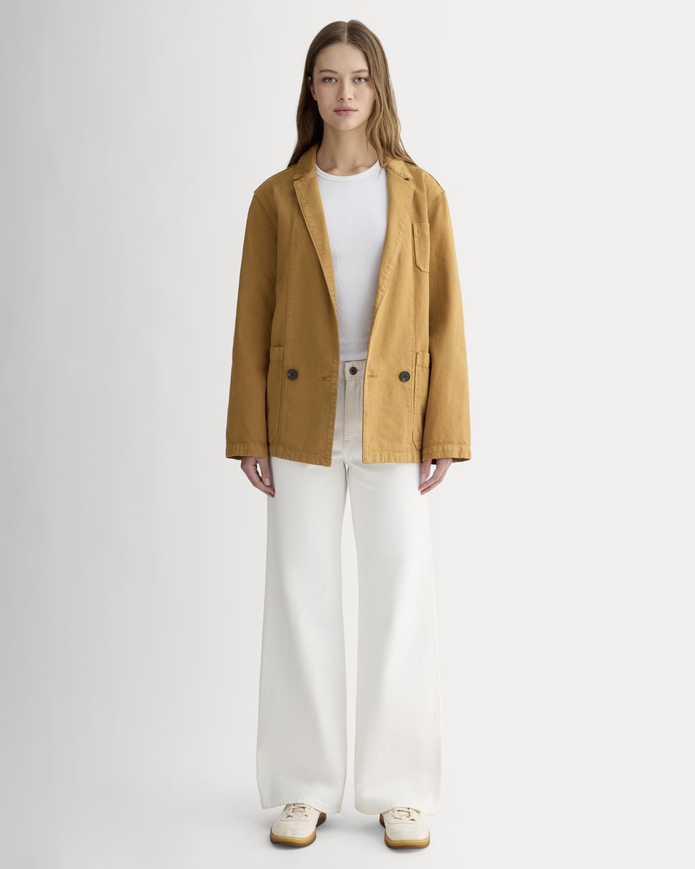 The Denim Chore Blazer | Garment-Dyed Neutral - Image 4