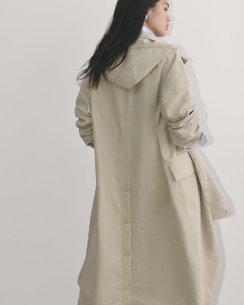 The Oversized Anorak | Trench Coat Khaki - Image 7