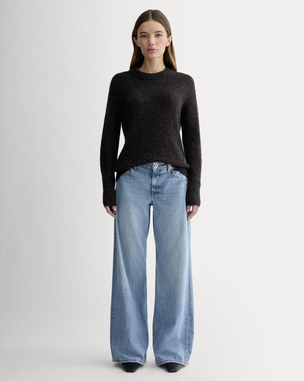 The Cocoon Crew in Alpaca | Heathered Black - Image 3