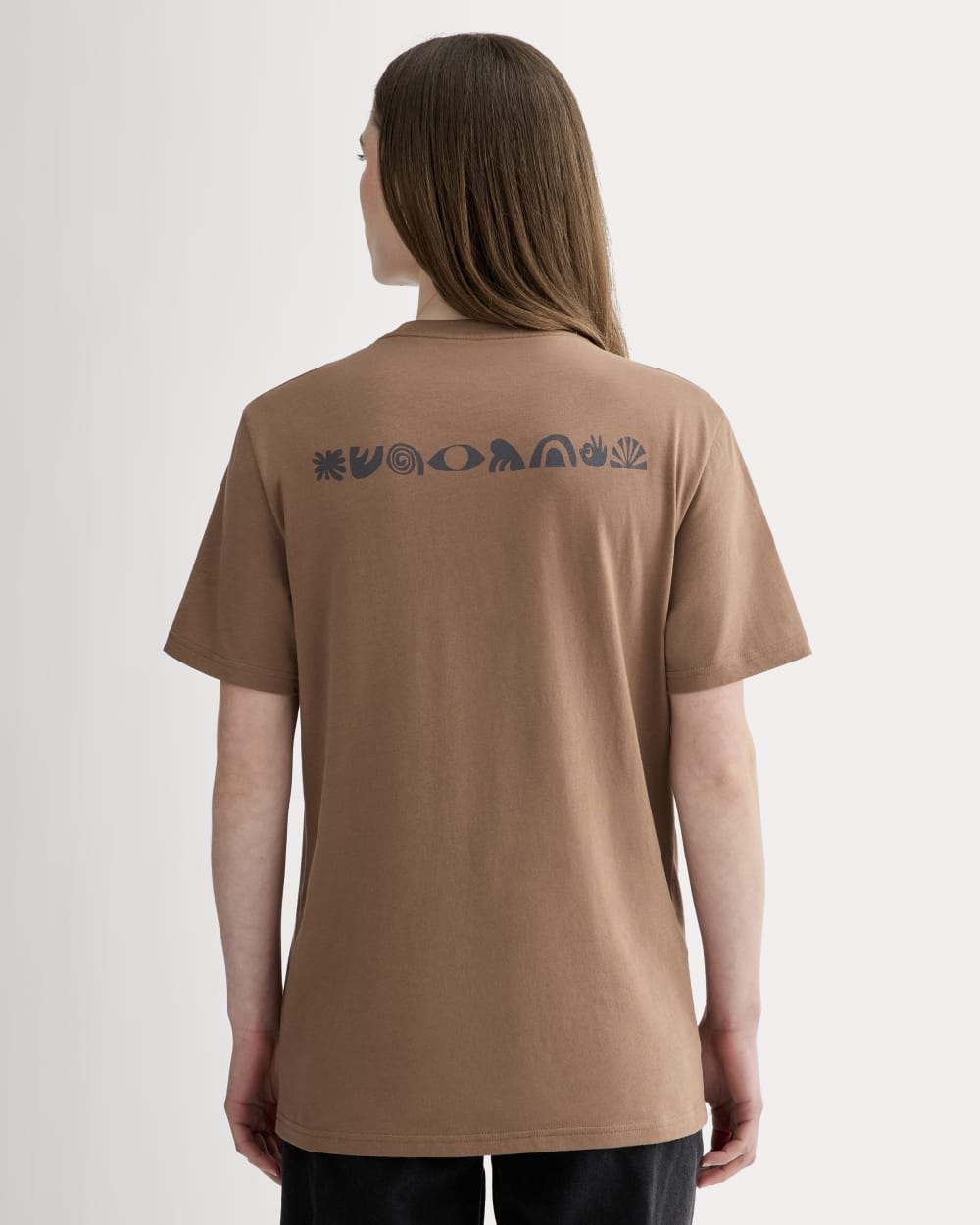 The Everlane x Parks Project Essential Organic Crew | Brown / Green / Forged Iron - Image 9