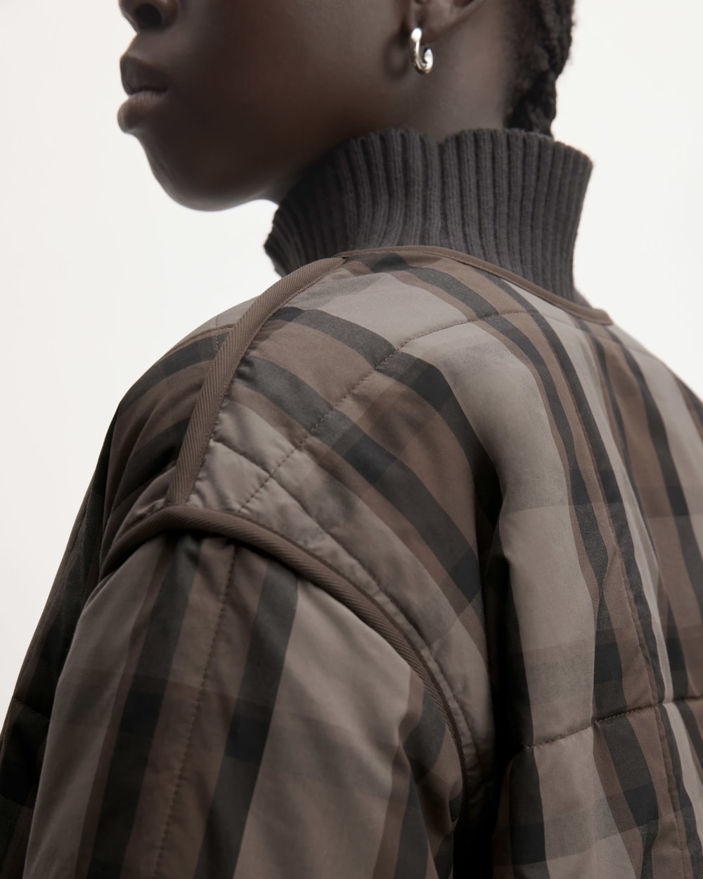 The Quilted Cotton Liner | Abalone / Black / Earth Brown - Image 4