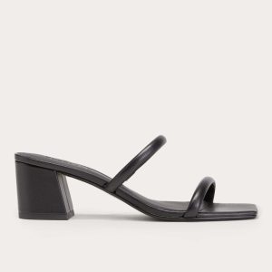 The Double Strap Heel | Black