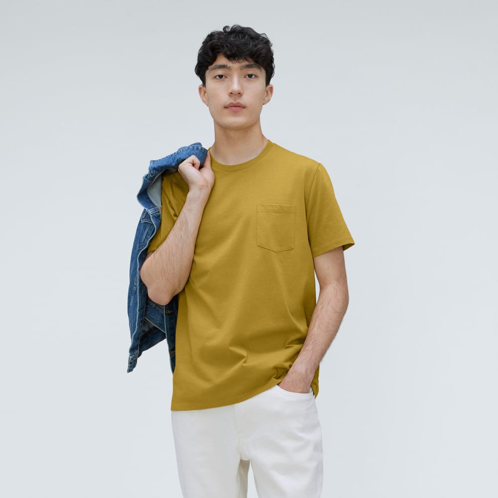 The Organic Cotton Pocket Tee | Golden Palm - Image 5