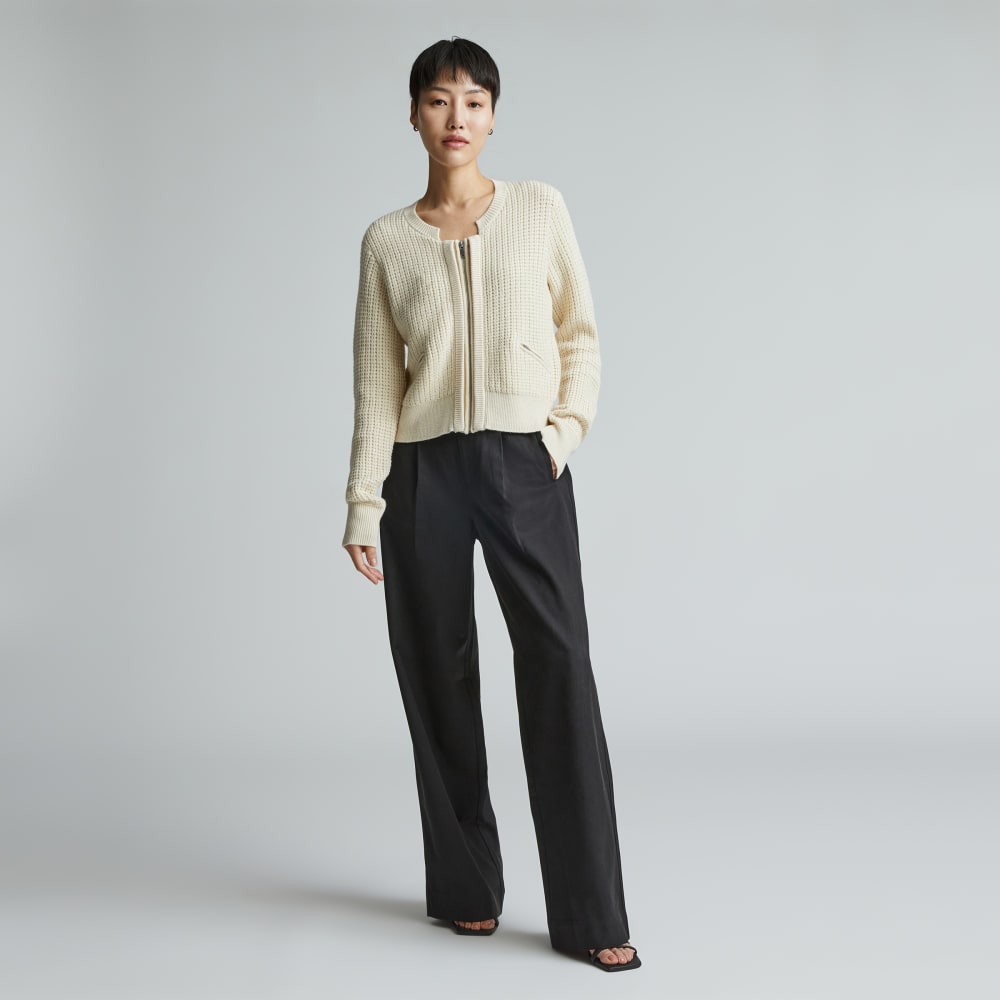 The Cropped Cotton-Merino Bomber | Canvas - Image 6