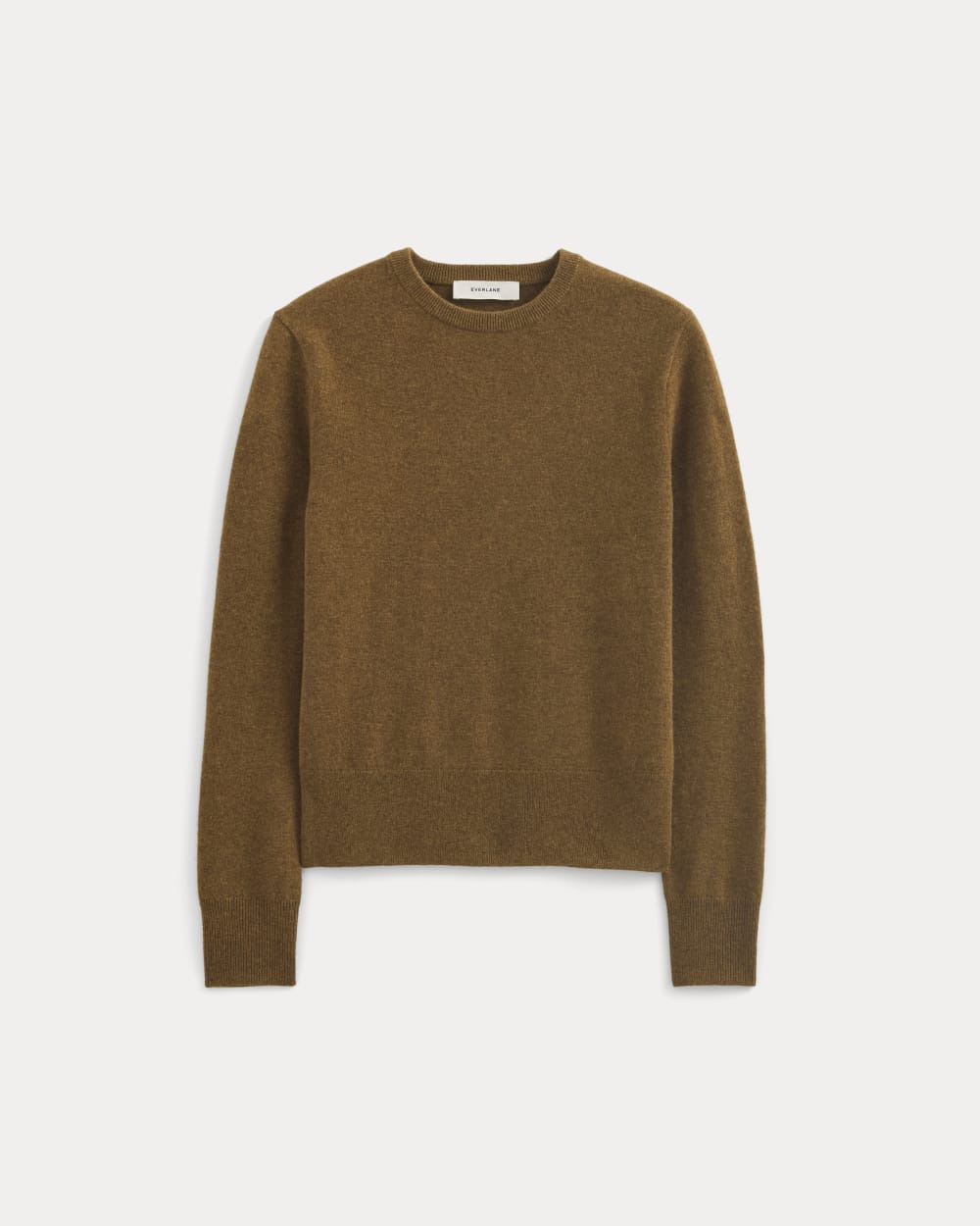 Cashmere Slim Crew Sweater | Heathered Toffee - Image 2