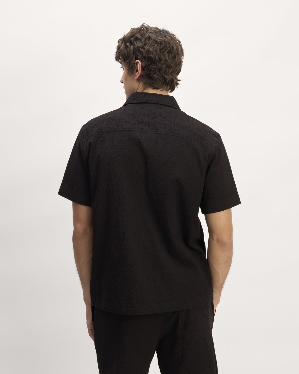 The Seersucker Short-Sleeve Shirt | Black - Image 6