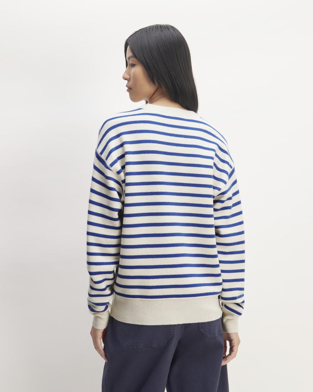 The Cotton-Merino Sweatshirt | Canvas / Lapis Blue - Image 6