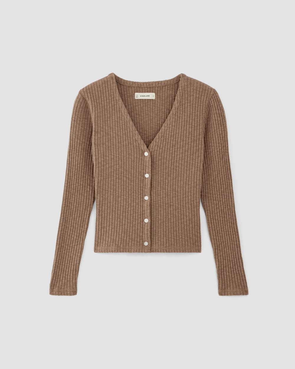 The Cozy Rib Cardigan | Carob Brown - Image 2