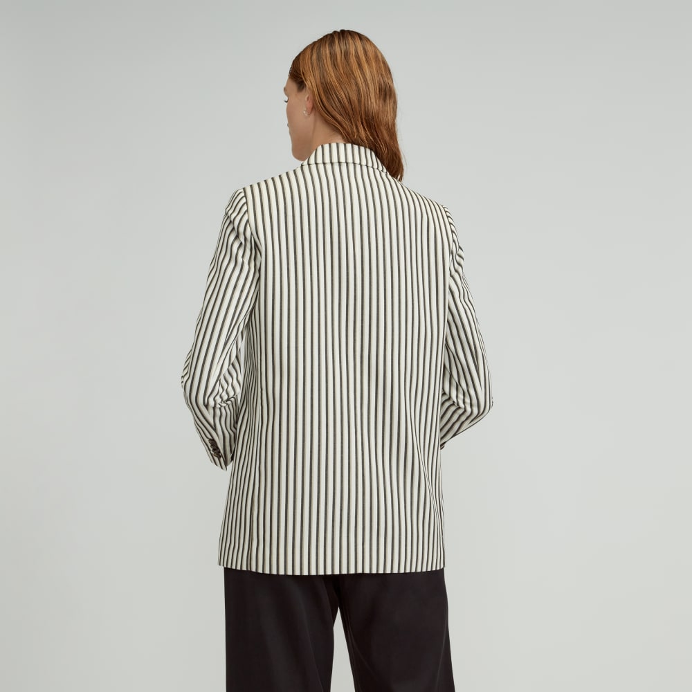 The Oversized Blazer in Buttersmooth | Ombre Stripe - Image 3