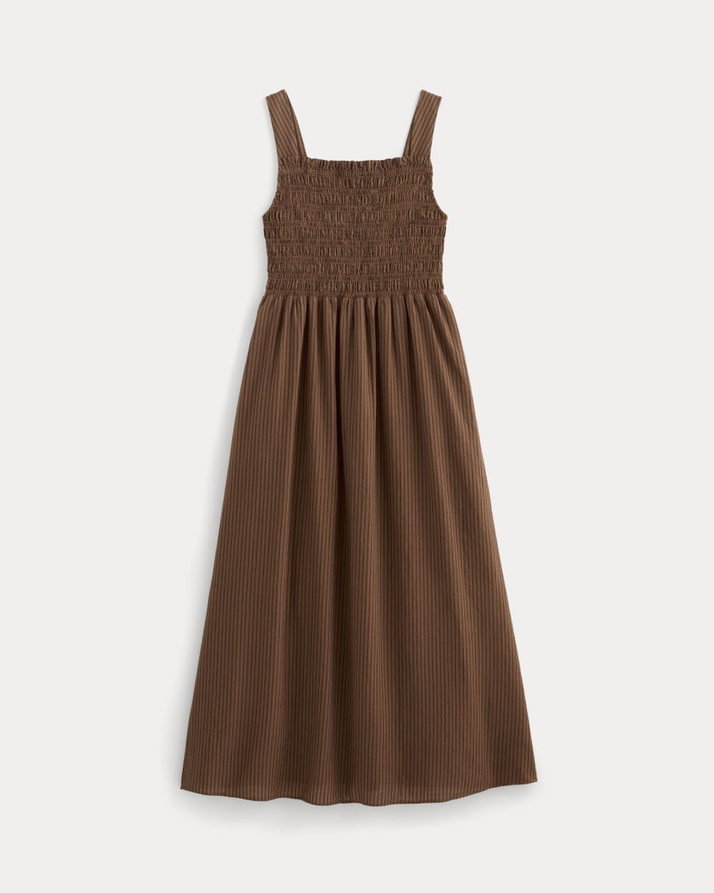 The Gauze Smock Dress | Carob Brown / Black - Image 2