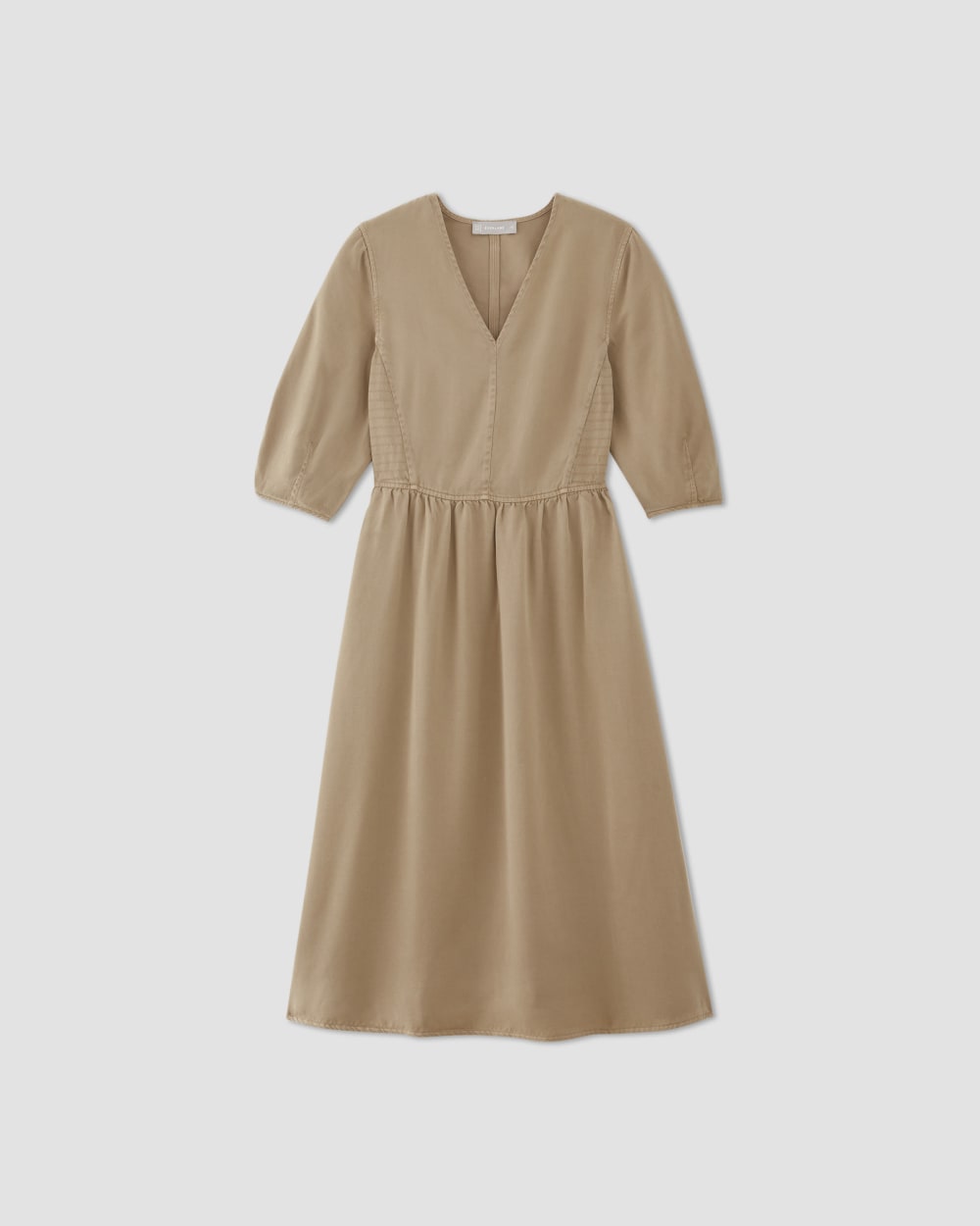 The TENCEL? Puff-Sleeve Dress | Cornstalk - Image 2