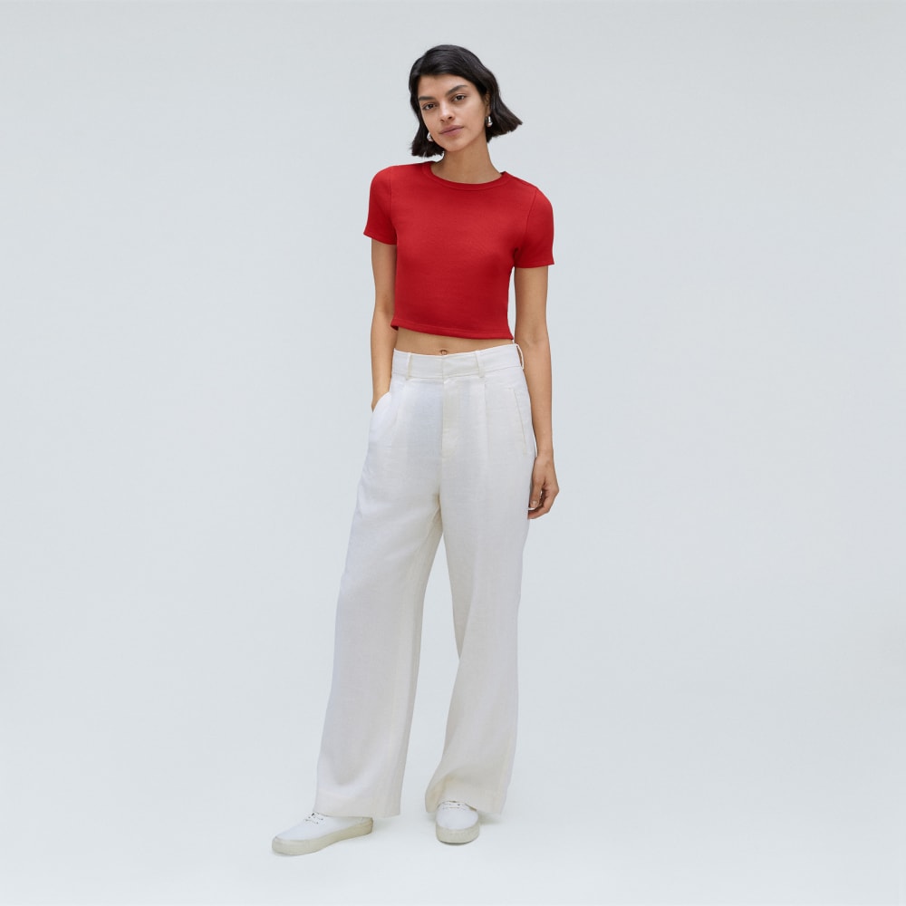 The '90s Rib Tee | Ruby - Image 6