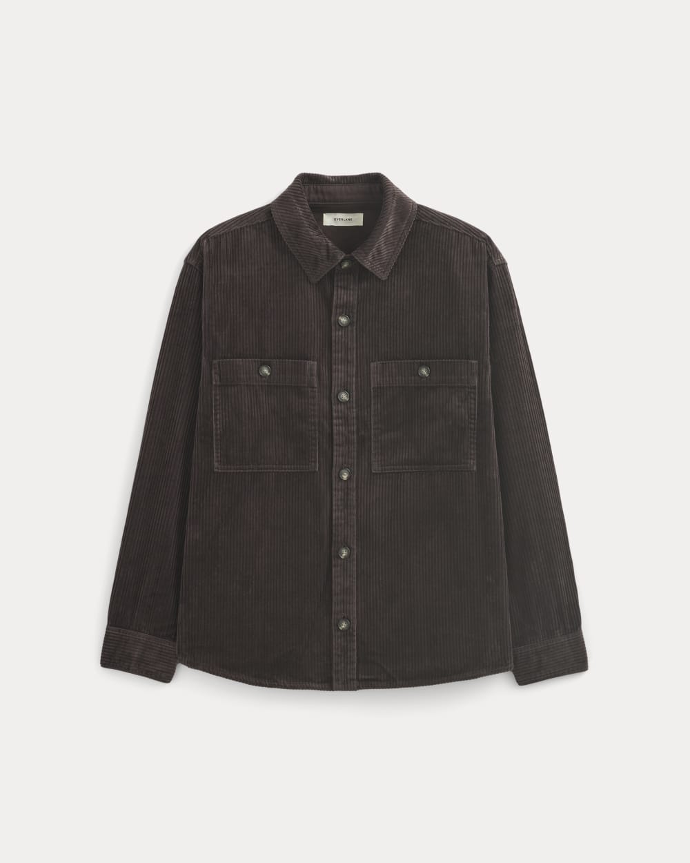 Wide Wale Corduroy Shirt | Dark Chocolate - Image 2