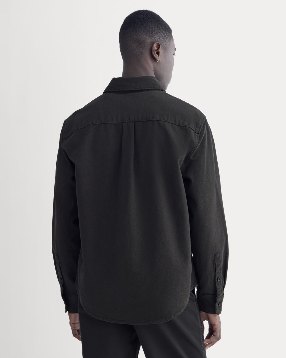 The Canvas Organic Cotton Overshirt | Black - Image 5